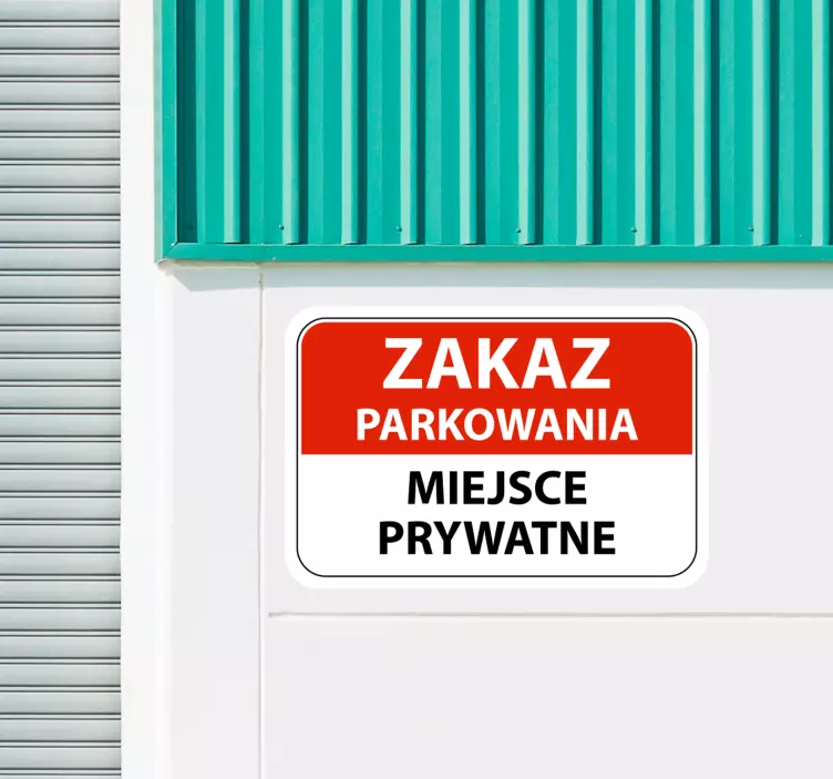 Naklejka na ścianę plakaty Miejsce prywatne - TenStickers