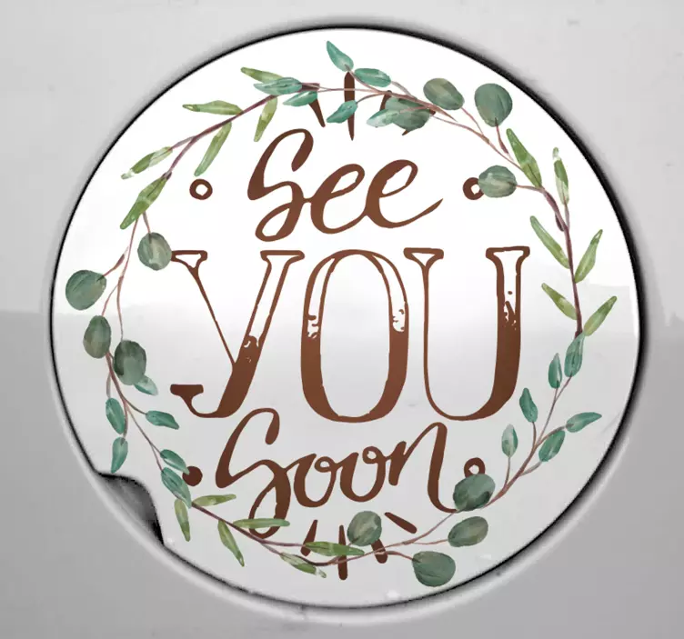 Naklejka na ścianę rośliny see you soon - TenStickers