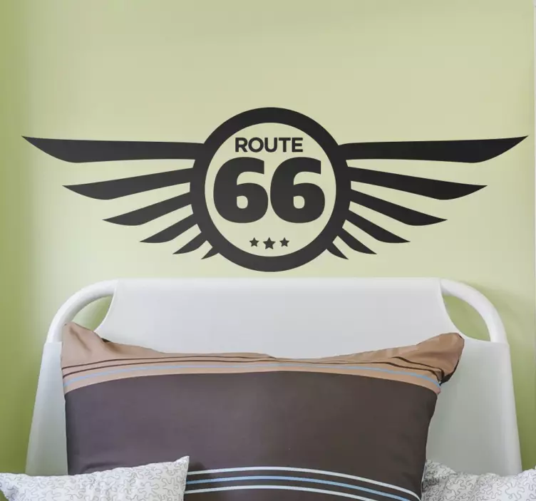 Naklejka na ścianę Route 66 - TenStickers