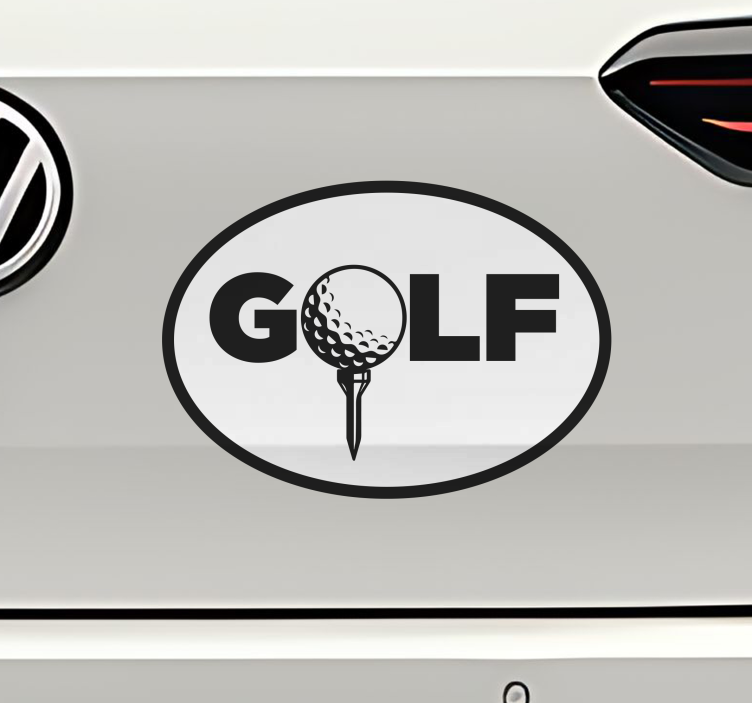Naklejka na ścianę różne sporty tekst golfowy - TenStickers