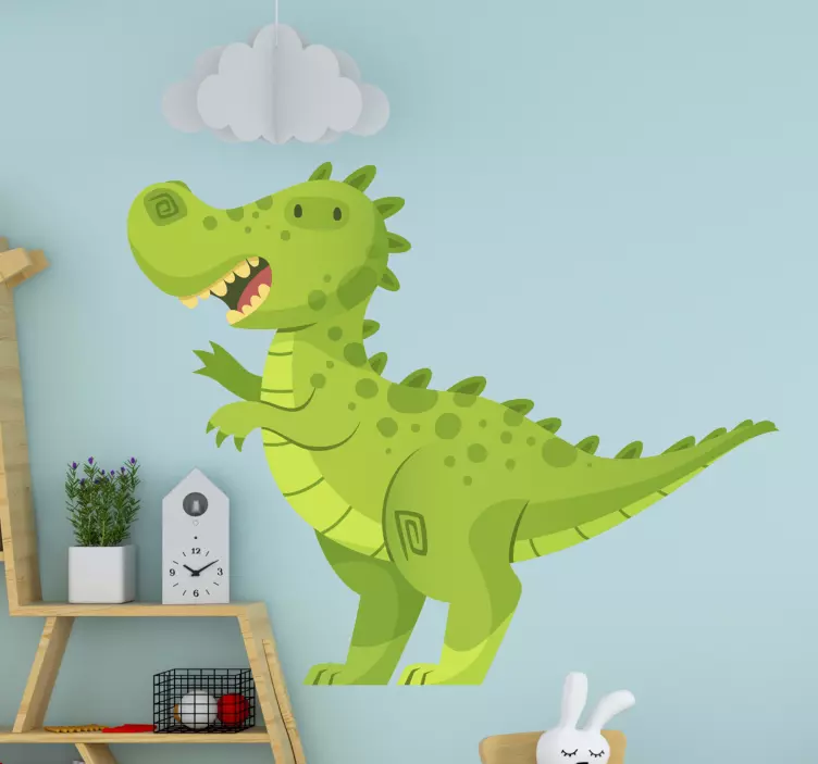 Naklejka na ścianę smoki figura dinozaura w kreskówce - TenStickers