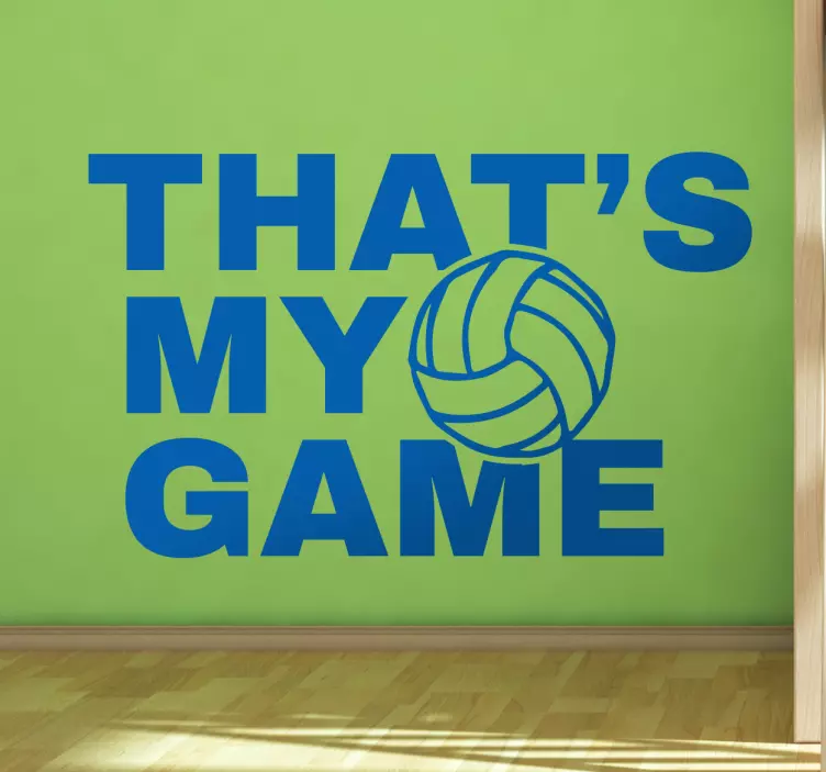 Naklejka na ścianę sport That's my game - TenStickers