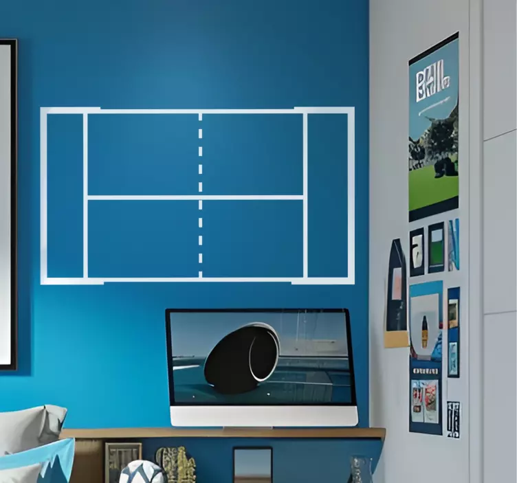 Naklejka dekoracyjna sporty kort do wiosła - TenStickers