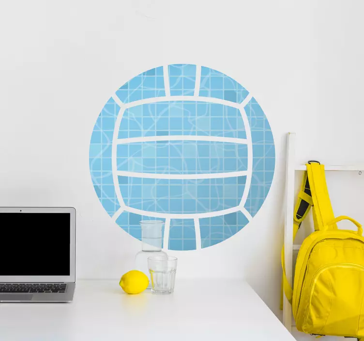 Naklejka ścienna sporty Piłka wodna - TenStickers