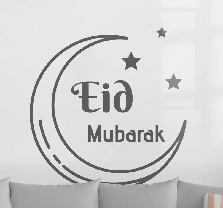 Naklejka na ścianę świąteczna księżyc eid - TenStickers