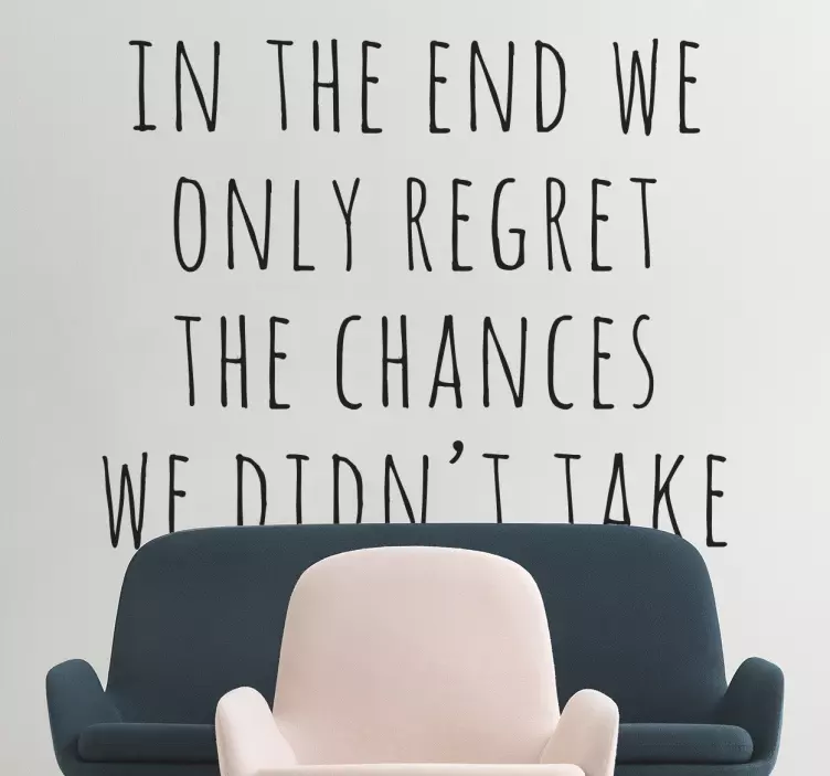 Naklejka na ścianę Szansy których nie podjęliśmy - TenStickers
