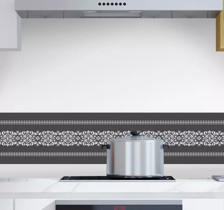 Naklejka na ścianę szlaczki elegancki wzór płytek - TenStickers