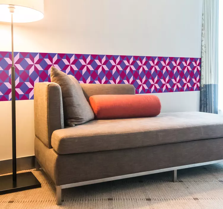 Naklejka na ścianę geometryczny wzór - TenStickers