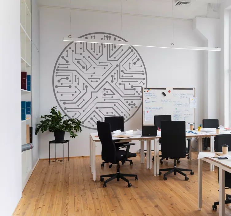 Naklejka dekoracyjna układ scalony - TenStickers