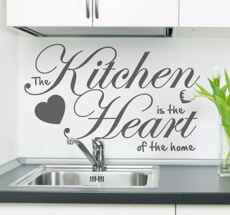 Naklejka na ścianę the heart of the home - TenStickers
