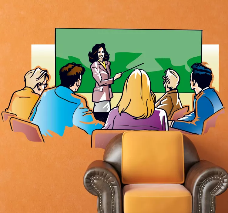 Naklejka na ścianę wykład - TenStickers