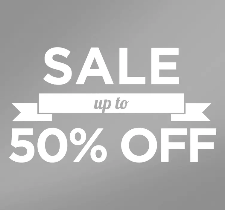 Naklejka na ścianę wyprzedaż naklejka indywidualna etykieta uk - TenStickers