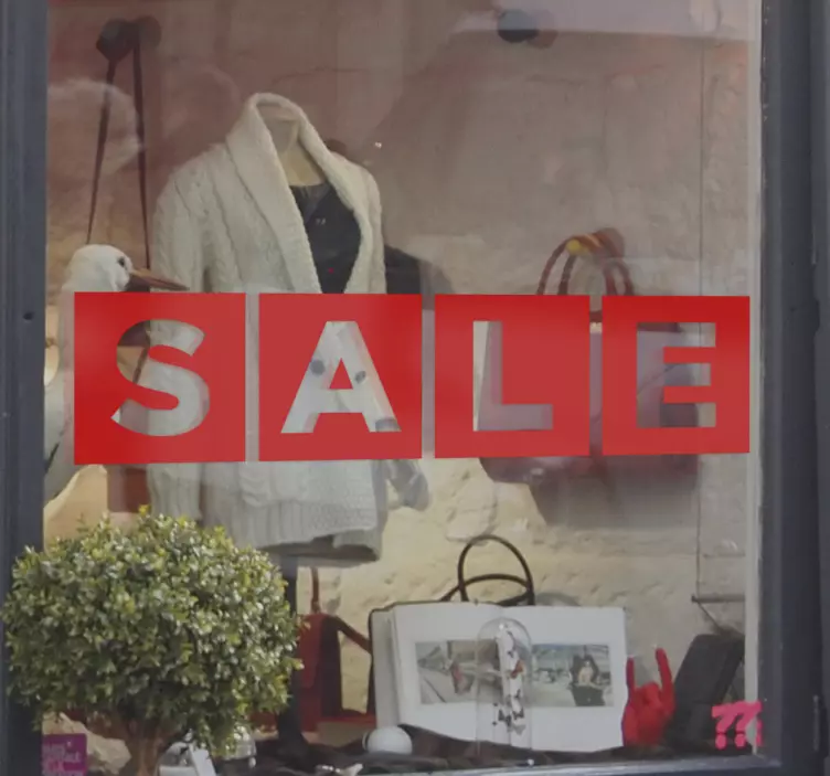 Naklejka na ścianę wyprzedaż pudełka z naklejkami uk - TenStickers