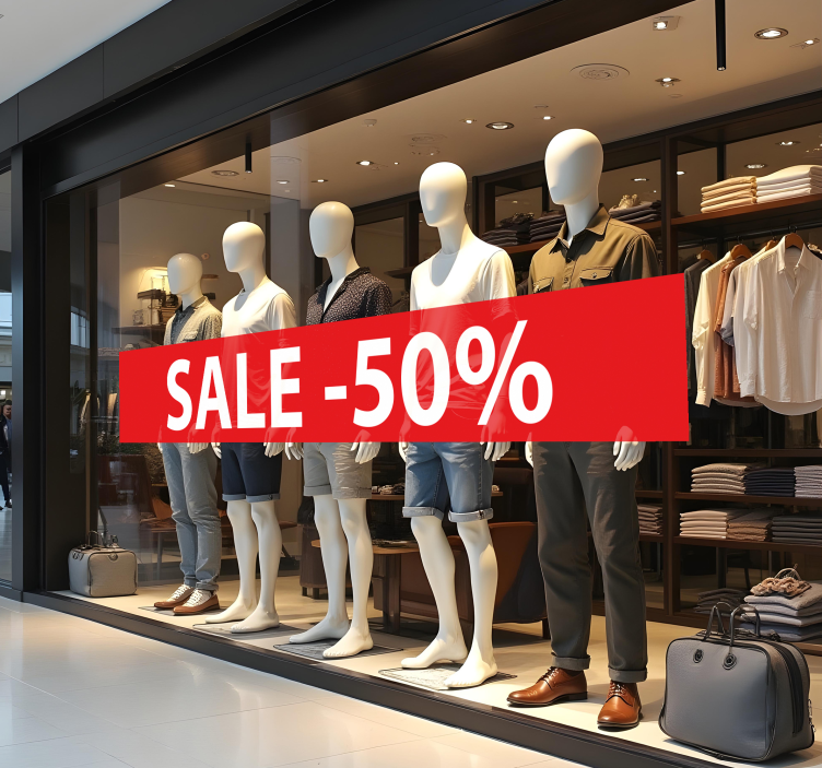 Naklejka na ścianę wyprzedaż spersonalizowany rabat - TenStickers