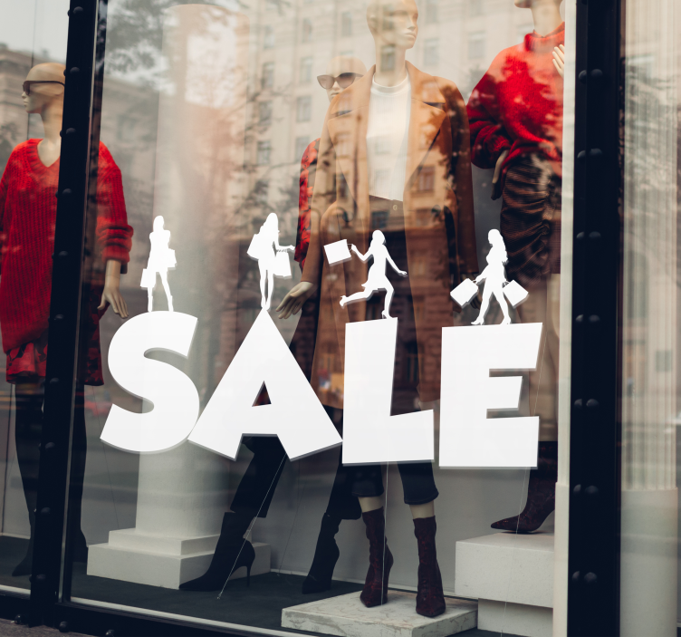 Naklejka na ścianę wyprzedaż znak sprzedaży firmy - TenStickers