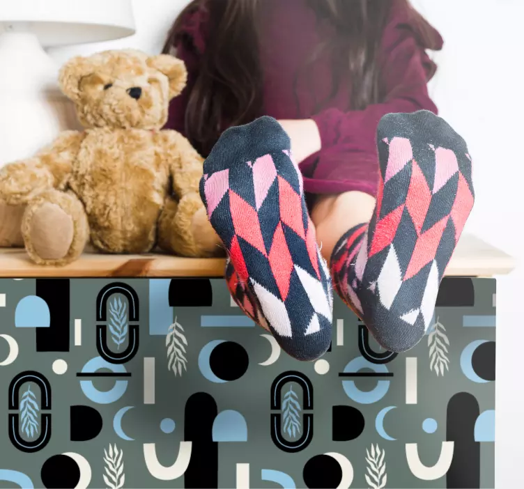 Naklejka na ścianę wzory geometryczne pokrycie geometryczne - TenStickers