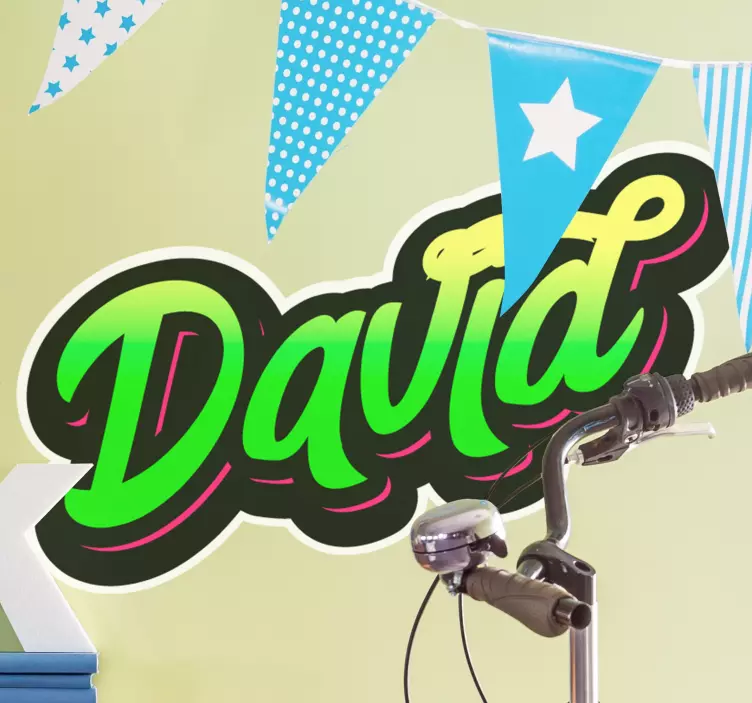 Naklejka na ścianę znane cytaty personalizowany styl nazwy - TenStickers