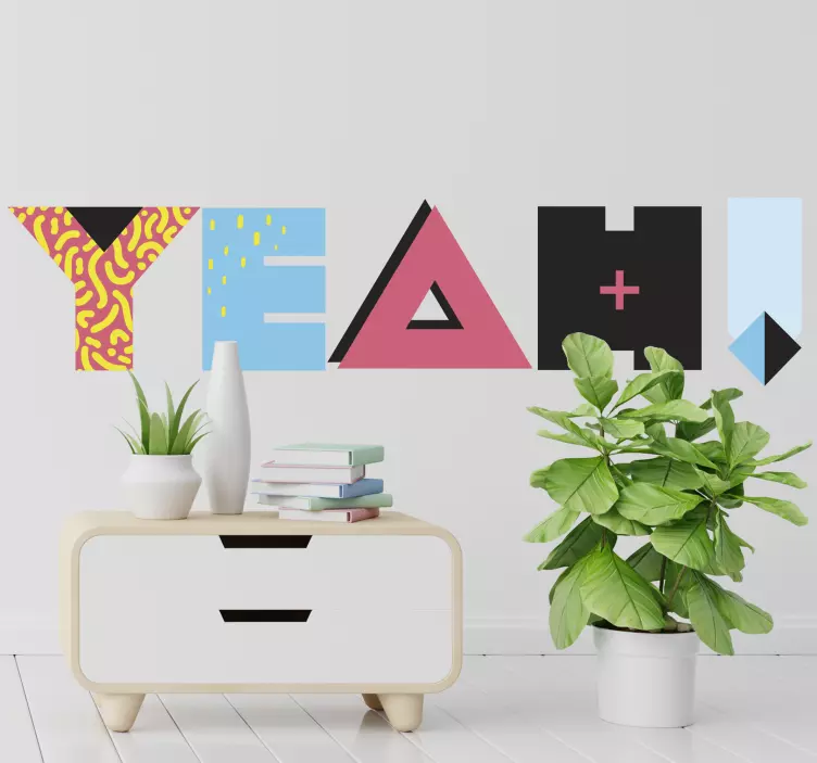 Naklejka na ścianę znane cytaty tak! - TenStickers