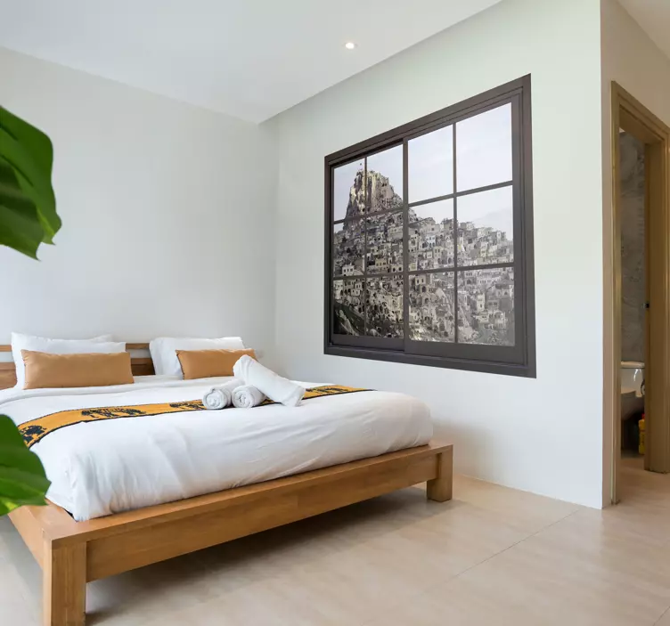 Naklejka na ścianę podróże Zamek w kapadocji - TenStickers