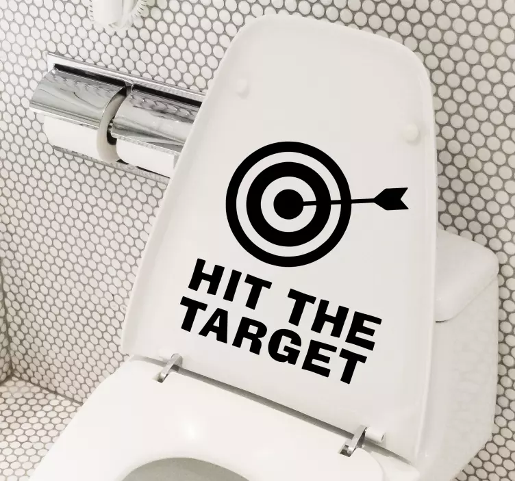 Naklejka do łazienki Hit the target - TenStickers