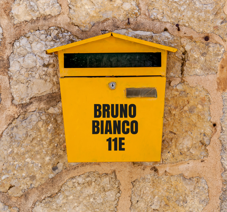 Naklejka na skrzynkę pocztową 1-calowe litery do skrzynki pocztow - TenStickers