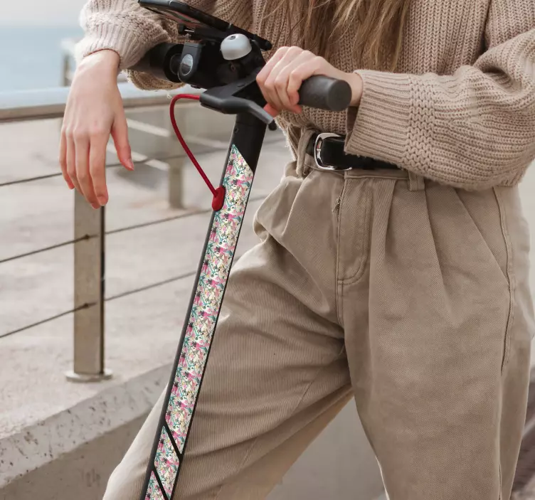 Naklejka na skuter patinete plusk - TenStickers