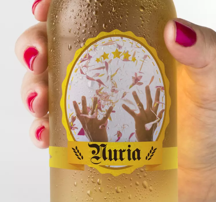 Naklejka na ślub - Naklejka na wino - TenStickers