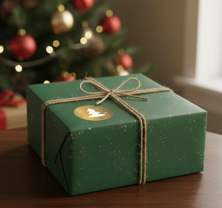 Naklejka na święta bożego narodzenia na prezenty - TenStickers