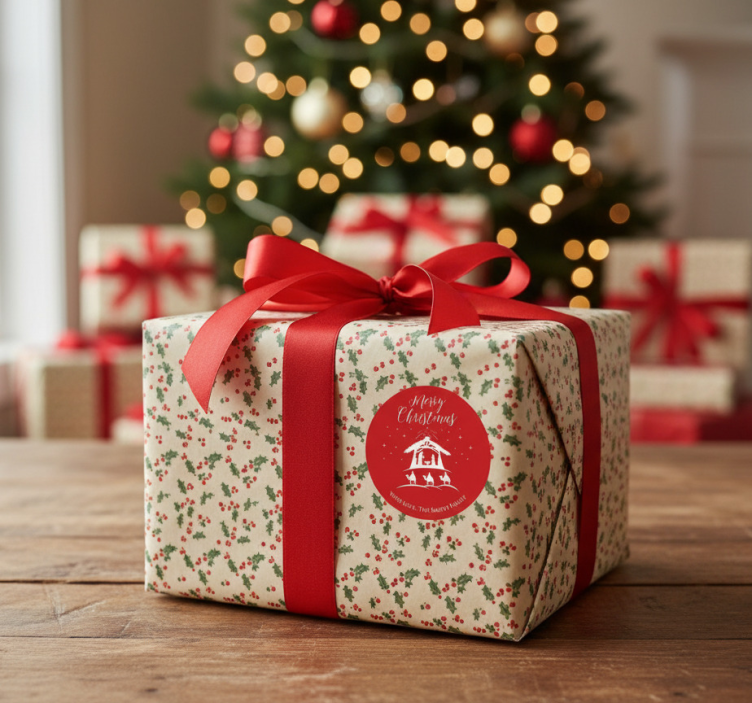 Naklejka na święta bożego narodzenia z imieniem - TenStickers