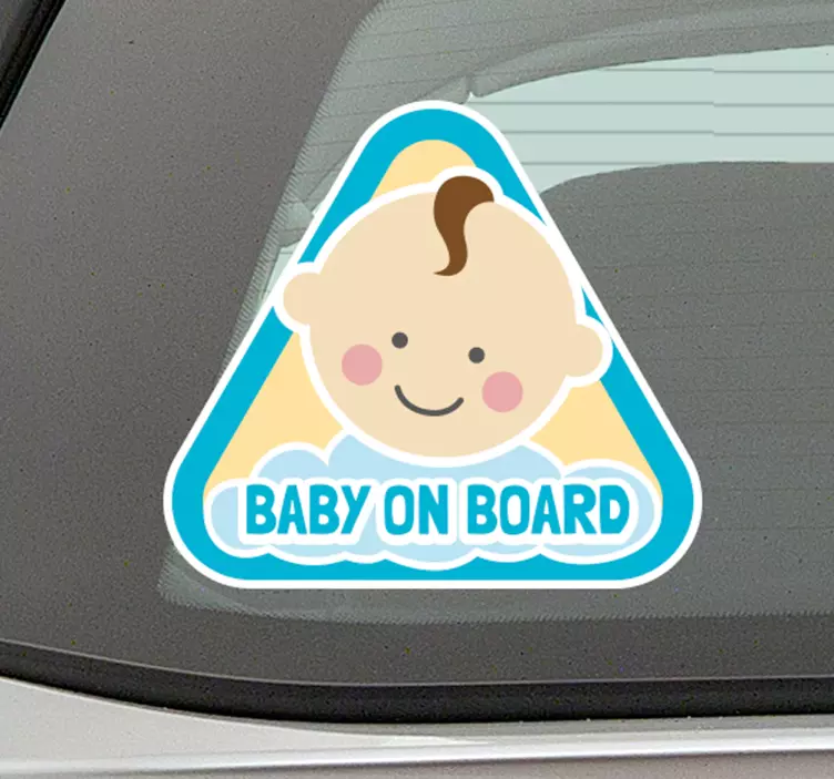 Naklejka na szybę Baby on Board - TenStickers