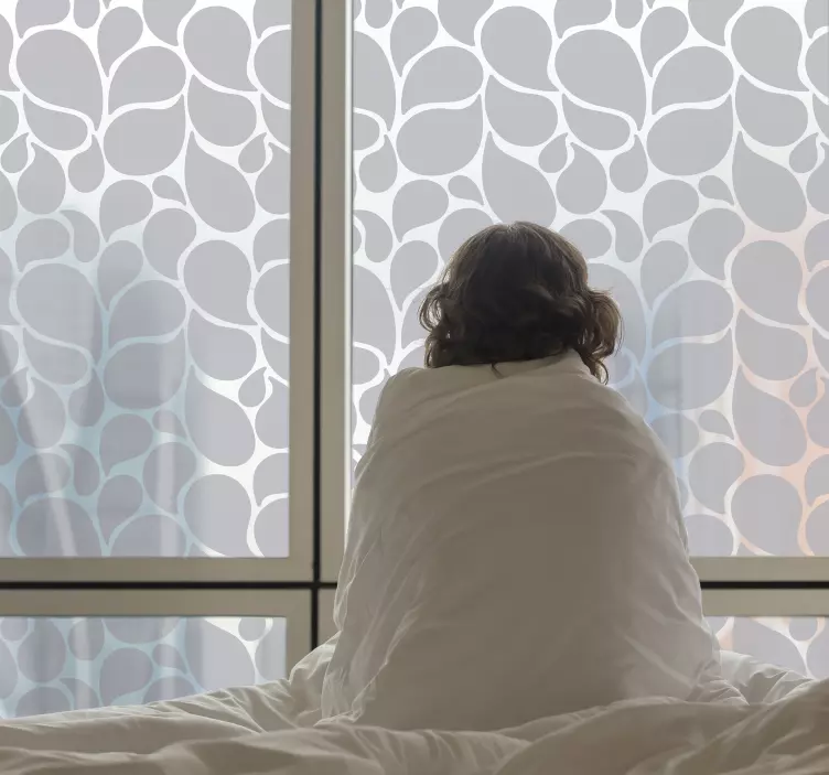 Naklejka na okno krople wody - TenStickers