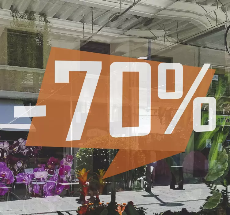 Naklejka na szyby Promocja - TenStickers