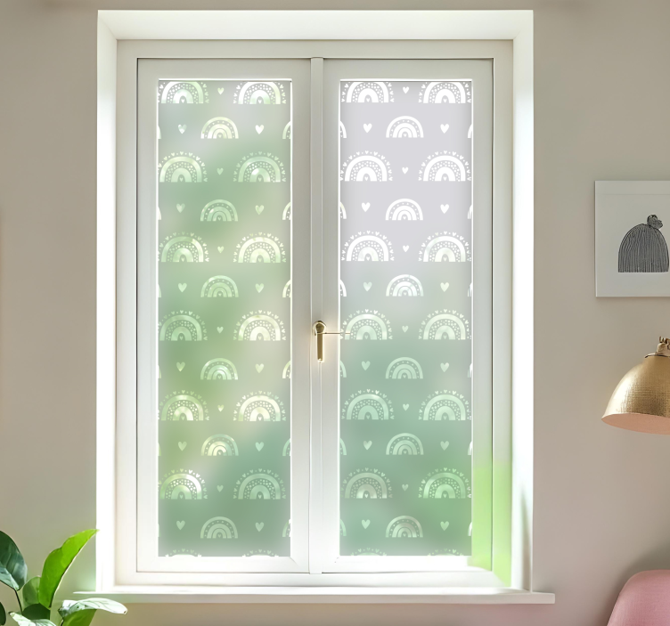 Naklejka na szyby tęcze boho - TenStickers