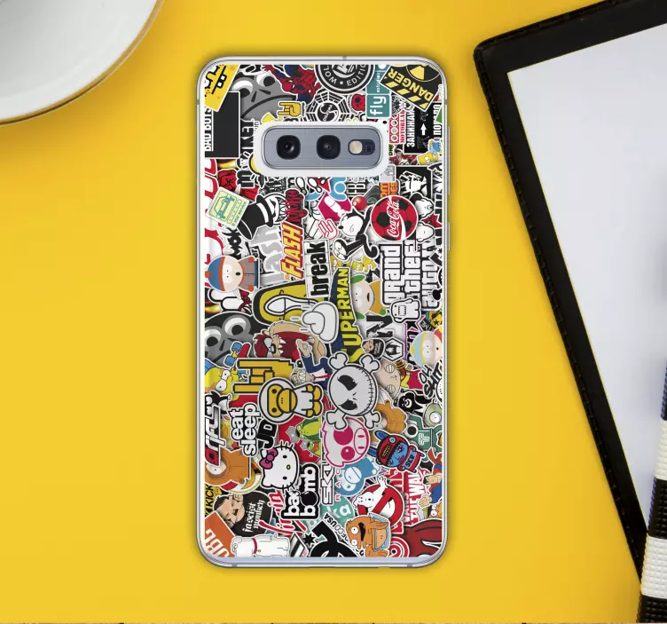 Naklejka na telefon Samsung urban Moc naklejek - TenStickers