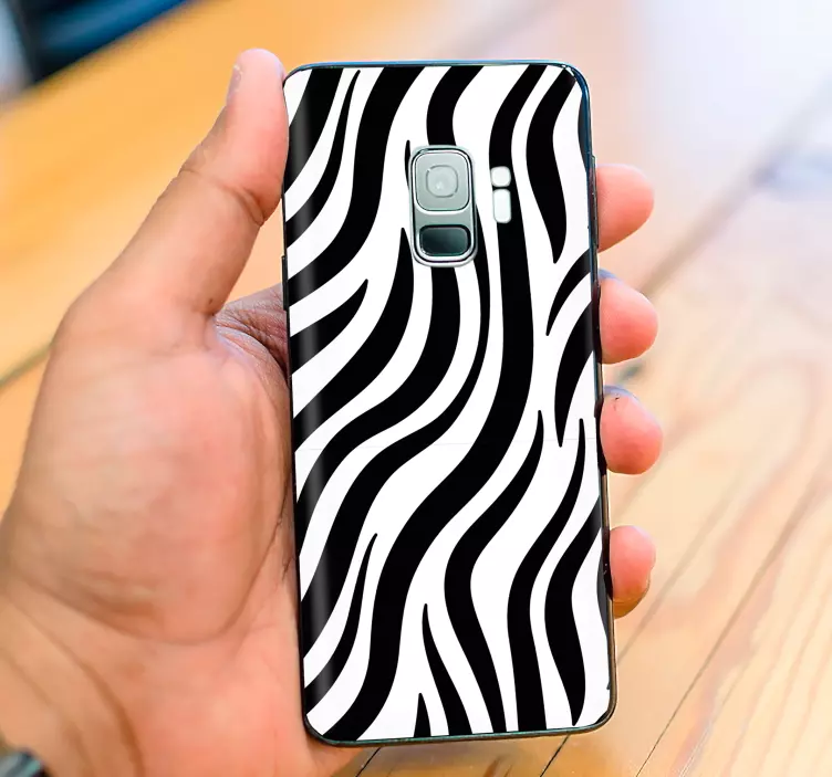 Naklejka na telefon Samsung tekstura zebra - TenStickers