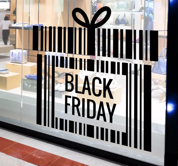 Naklejka na witrynę sklepową Black Friday - TenStickers