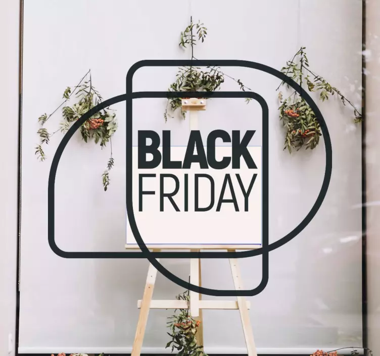 Naklejka na witrynę sklepową tekst ogłoszenia sprzedaży - TenStickers