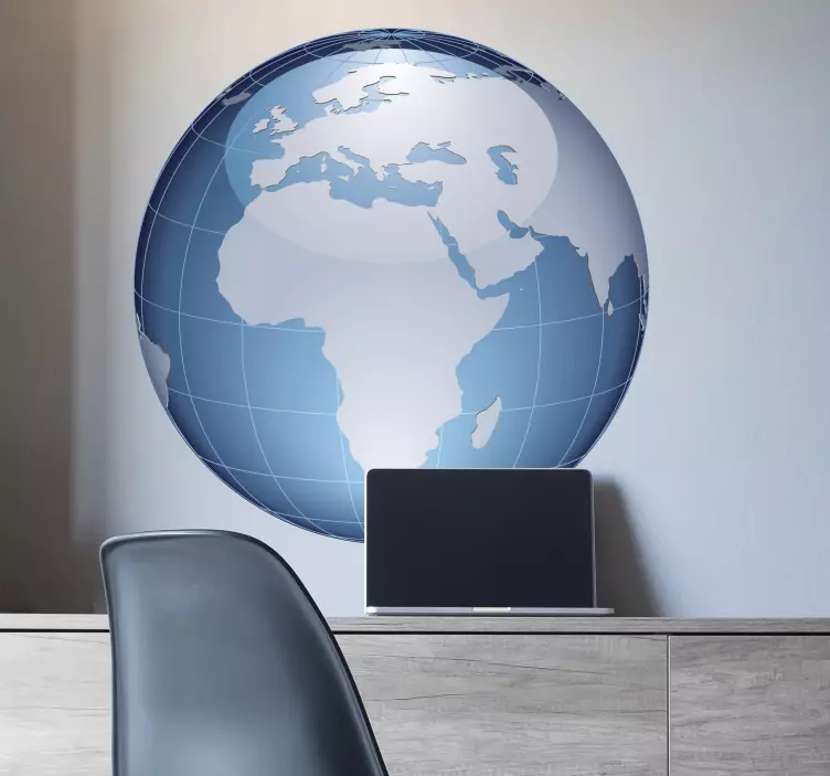 Naklejka niebieska Afryka - TenStickers