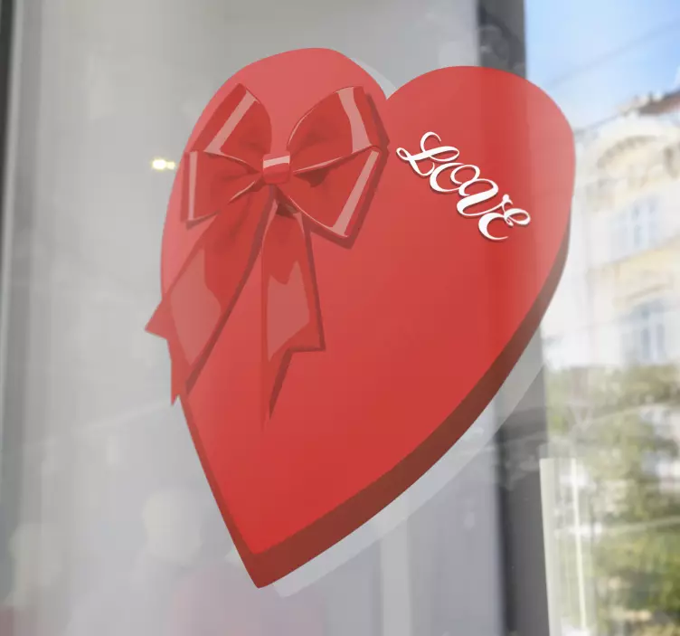 Naklejka niespodzianka w kształcie serca - TenStickers