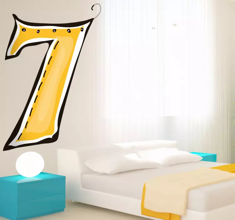 Naklejka numer 7 - TenStickers