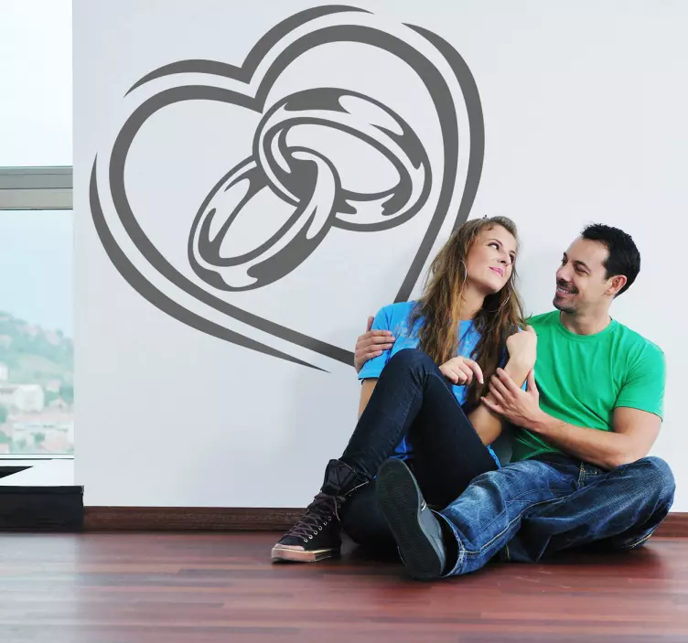 Naklejka obrączki - TenStickers