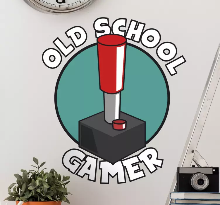 Naklejka Old School Gamer - TenStickers