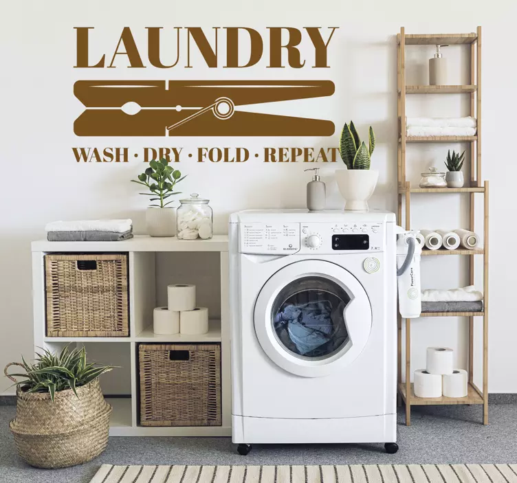 Naklejka ścienna strona główna Spinacz do regularnego czyszczenia - TenStickers