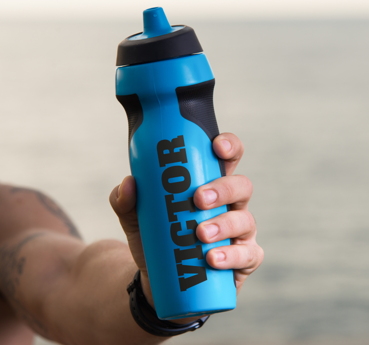 Naklejka personalizowana bidon z imieniem - TenStickers