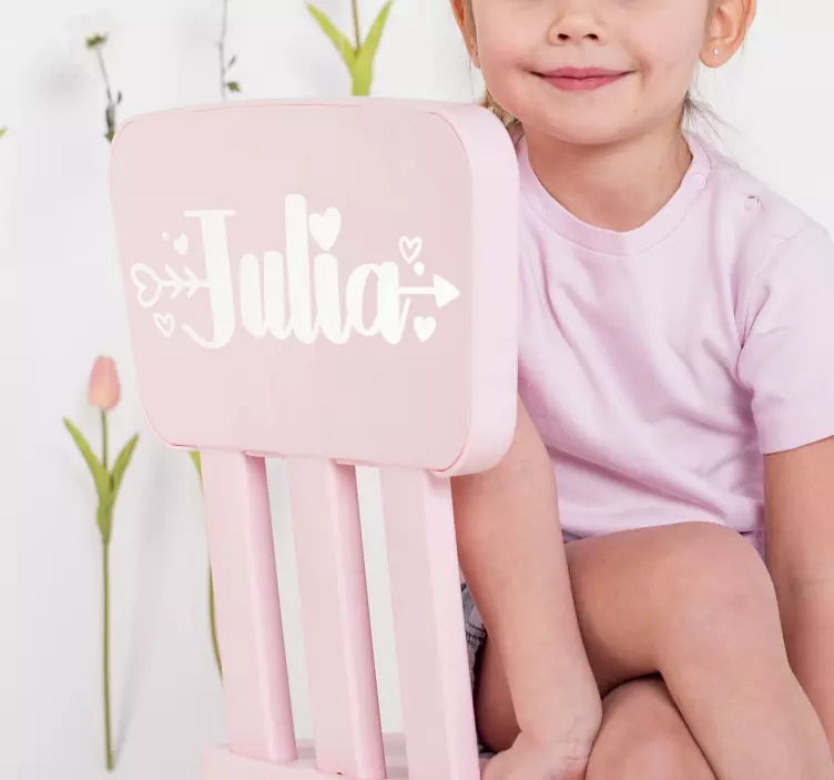 Naklejka własny projekt Niestandardowe imię z miłością - TenStickers