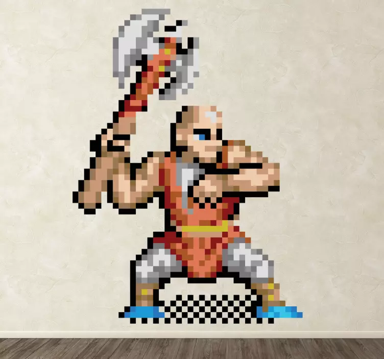 Naklejka pikselowa postać z gier - TenStickers