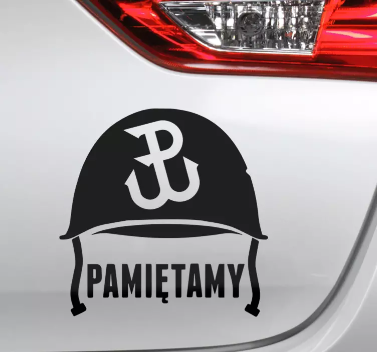 Naklejka Polska walcząca Pamiętamy - TenStickers