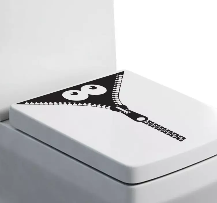 Naklejka Potwór w zamku błyskawicznym - TenStickers