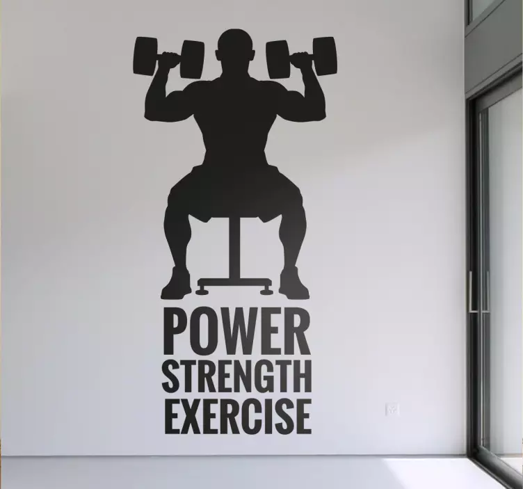 Naklejka Power Strength Exercise - TenStickers