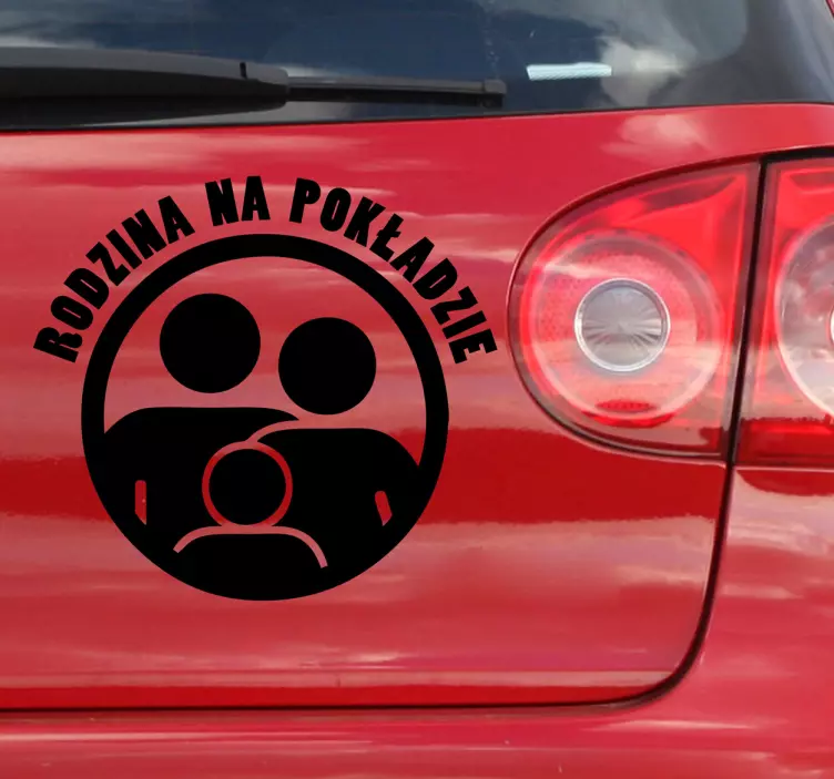 Naklejka rodzina na pokładzie - TenStickers